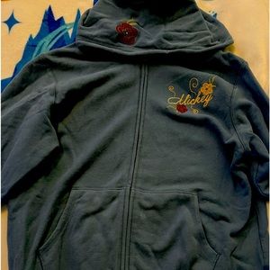 Disney fun!! A blue Mickey hooded sweatshirt.